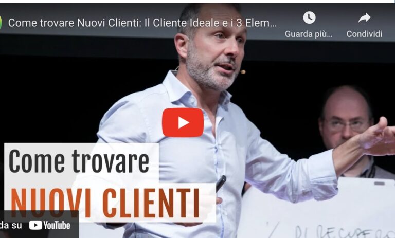 Trovare Nuovi Clienti: Il Cliente Ideale e i 3 Elementi per Selezionarlo